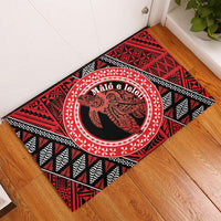 Tonga Language Week Rubber Doormat Heilala Turtle Malo E Lelei LT22 - Polynesian Pride