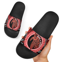 Tonga Language Week Slide Sandals Heilala Turtle Malo E Lelei LT22 - Polynesian Pride