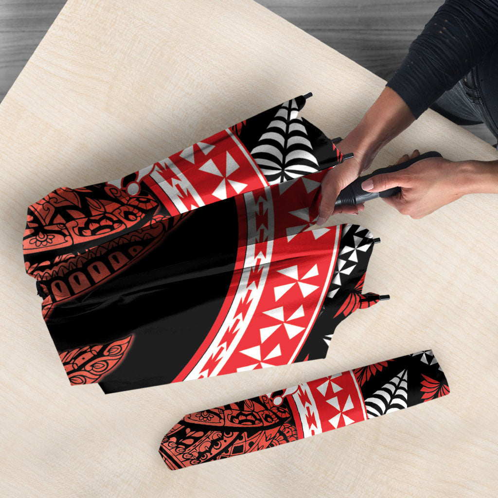 Tonga Language Week Umbrella Heilala Turtle Malo E Lelei LT22 - Polynesian Pride