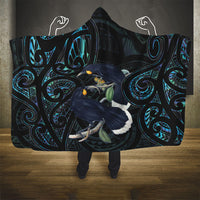 New Zealand Huia Bird Hooded Blanket Paua Shell Maori Pattern LT22 - Polynesian Pride