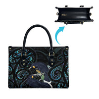 New Zealand Huia Bird Leather Bag Paua Shell Maori Pattern LT22 - Polynesian Pride