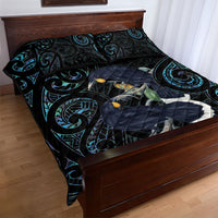 New Zealand Huia Bird Quilt Bed Set Paua Shell Maori Pattern LT22 - Polynesian Pride