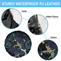 New Zealand Huia Bird Spare Tire Cover Paua Shell Maori Pattern LT22 - Polynesian Pride