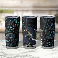 New Zealand Huia Bird Tumbler Cup Paua Shell Maori Pattern LT22 - Polynesian Pride
