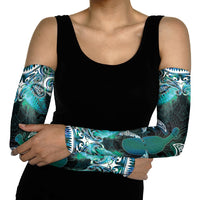 New Zealand Kotiate Weapon Arm Sleeves Aotearoa Mango Paua Shell Maori Pattern LT22 - Polynesian Pride