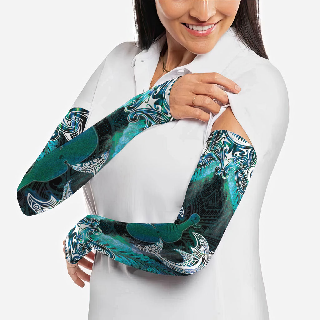 New Zealand Kotiate Weapon Arm Sleeves Aotearoa Mango Paua Shell Maori Pattern LT22 - Polynesian Pride