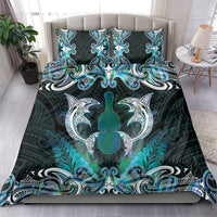 New Zealand Kotiate Weapon Bedding Set Aotearoa Mango Paua Shell Maori Pattern LT22 - Polynesian Pride
