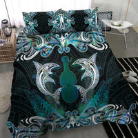 New Zealand Kotiate Weapon Bedding Set Aotearoa Mango Paua Shell Maori Pattern LT22 - Polynesian Pride