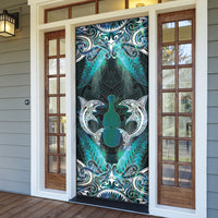 New Zealand Kotiate Weapon Door Cover Aotearoa Mango Paua Shell Maori Pattern LT22 - Polynesian Pride