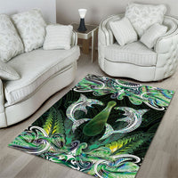 New Zealand Mere Pounamu Weapon Area Rug Aotearoa Mango Paua Shell Maori Pattern LT22 - Polynesian Pride