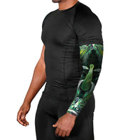New Zealand Mere Pounamu Weapon Arm Sleeves Aotearoa Mango Paua Shell Maori Pattern LT22 - Polynesian Pride