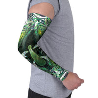New Zealand Mere Pounamu Weapon Arm Sleeves Aotearoa Mango Paua Shell Maori Pattern LT22 - Polynesian Pride