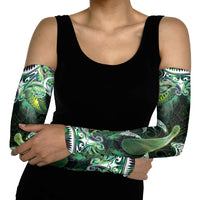 New Zealand Mere Pounamu Weapon Arm Sleeves Aotearoa Mango Paua Shell Maori Pattern LT22 - Polynesian Pride