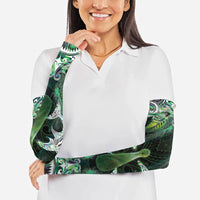 New Zealand Mere Pounamu Weapon Arm Sleeves Aotearoa Mango Paua Shell Maori Pattern LT22 - Polynesian Pride