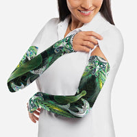 New Zealand Mere Pounamu Weapon Arm Sleeves Aotearoa Mango Paua Shell Maori Pattern LT22 - Polynesian Pride