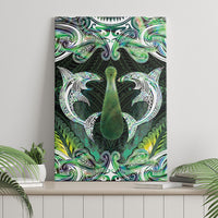 New Zealand Mere Pounamu Weapon Canvas Wall Art Aotearoa Mango Paua Shell Maori Pattern LT22 - Polynesian Pride