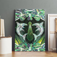 New Zealand Mere Pounamu Weapon Canvas Wall Art Aotearoa Mango Paua Shell Maori Pattern LT22 - Polynesian Pride