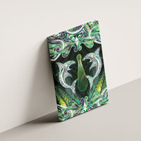 New Zealand Mere Pounamu Weapon Canvas Wall Art Aotearoa Mango Paua Shell Maori Pattern LT22 - Polynesian Pride