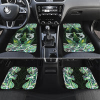 New Zealand Mere Pounamu Weapon Car Mats Aotearoa Mango Paua Shell Maori Pattern LT22 Set 4pcs Green - Polynesian Pride