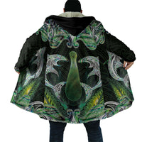 New Zealand Mere Pounamu Weapon Cloak Aotearoa Mango Paua Shell Maori Pattern LT22 - Polynesian Pride