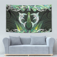 New Zealand Mere Pounamu Weapon Tapestry Aotearoa Mango Paua Shell Maori Pattern LT22 - Polynesian Pride