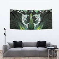 New Zealand Mere Pounamu Weapon Tapestry Aotearoa Mango Paua Shell Maori Pattern LT22 - Polynesian Pride