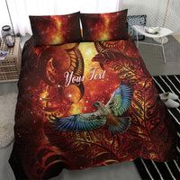 New Zealand Kea Bird Matariki Personalised Bedding Set Silver Fern Maori Pattern LT22 - Polynesian Pride