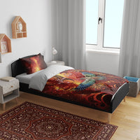 New Zealand Kea Bird Matariki Personalised Bedding Set Silver Fern Maori Pattern LT22 - Polynesian Pride