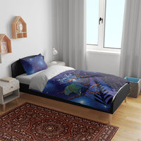 Takahe New Zealand Personalised Bedding Set Harakeke Silver Fern Maori Pattern LT22 - Polynesian Pride
