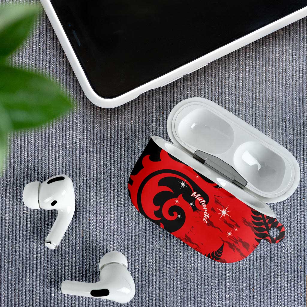 New Zealand Matariki AirPods Case Maori New Year Koru Pattern LT22 - Polynesian Pride