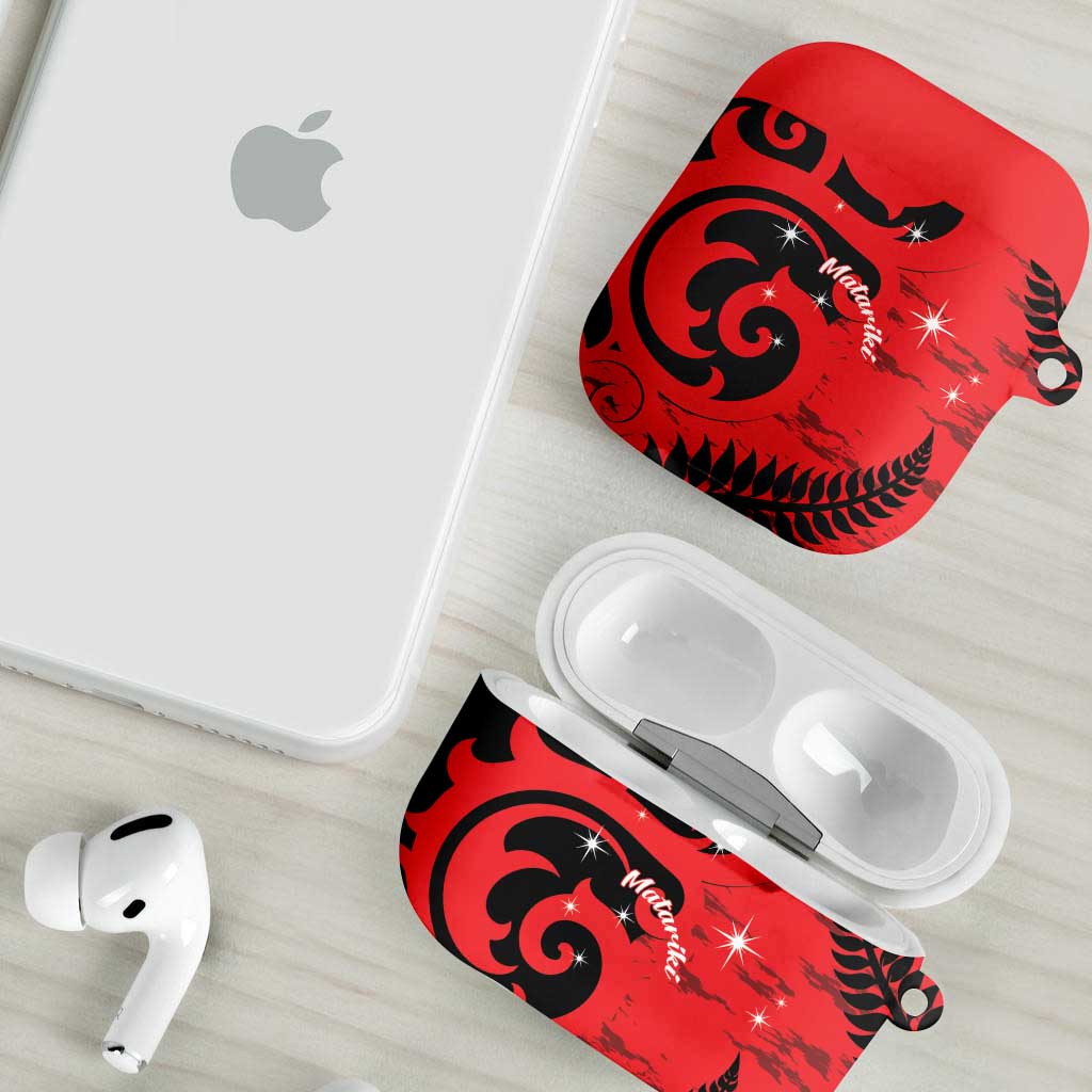 New Zealand Matariki AirPods Case Maori New Year Koru Pattern LT22 - Polynesian Pride