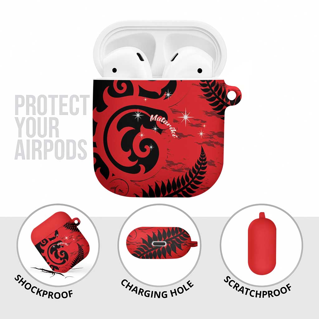 New Zealand Matariki AirPods Case Maori New Year Koru Pattern LT22 - Polynesian Pride