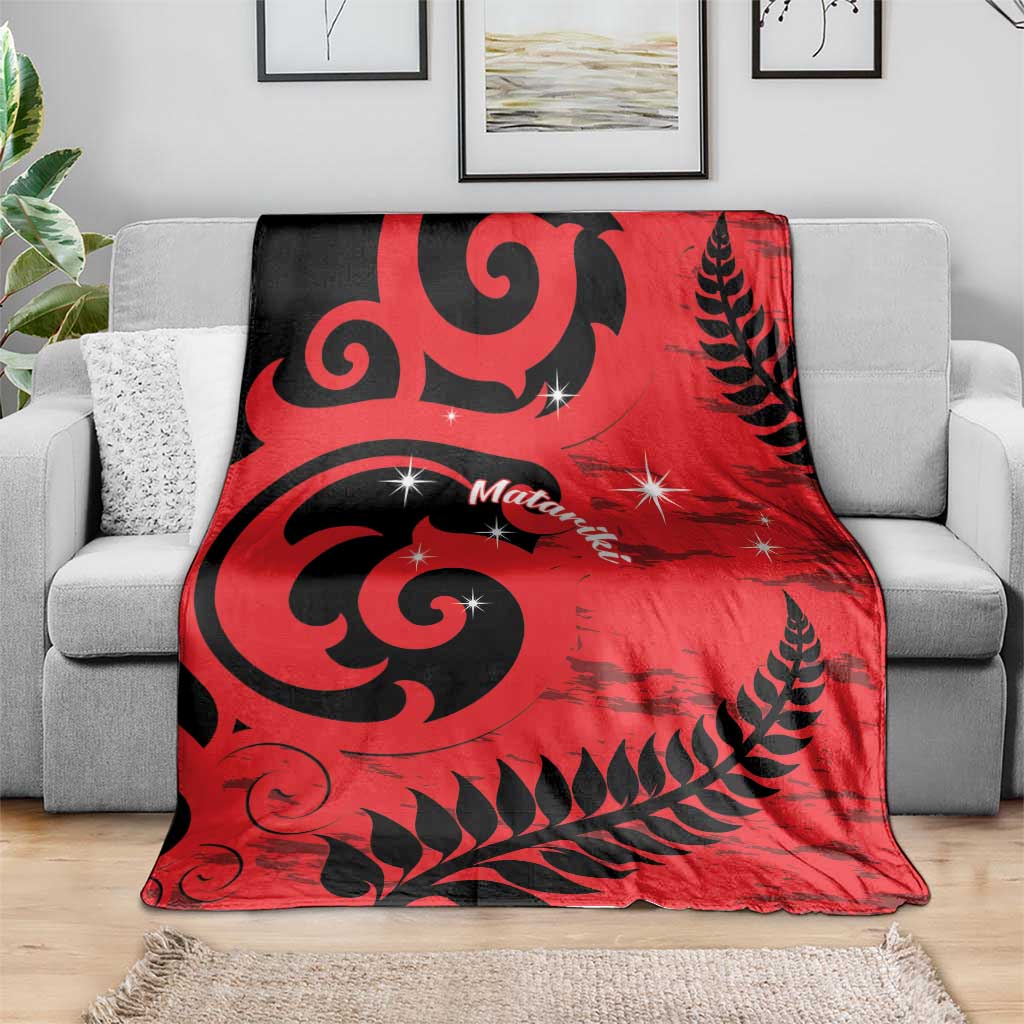 New Zealand Matariki Blanket Maori New Year Koru Pattern LT22 - Polynesian Pride