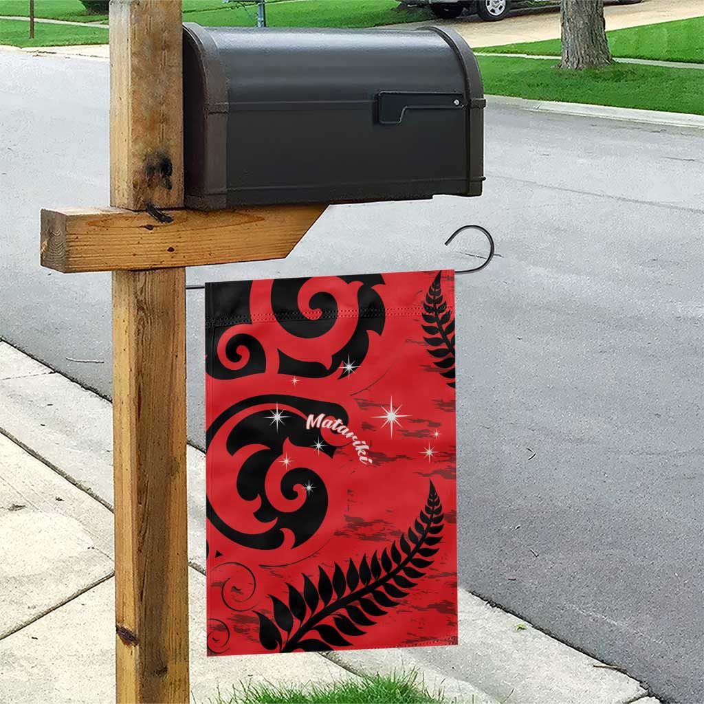 New Zealand Matariki Garden Flag Maori New Year Koru Pattern LT22 - Polynesian Pride