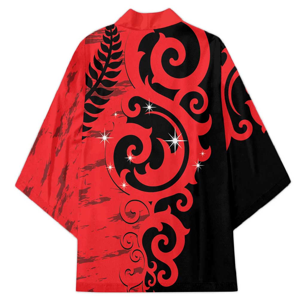 New Zealand Matariki Kimono Maori New Year Koru Pattern LT22 - Polynesian Pride