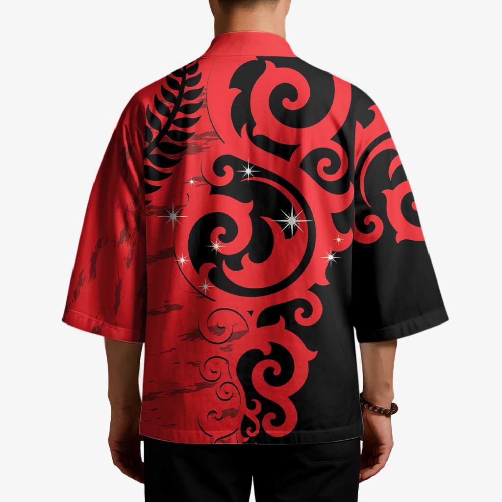 New Zealand Matariki Kimono Maori New Year Koru Pattern LT22 - Polynesian Pride