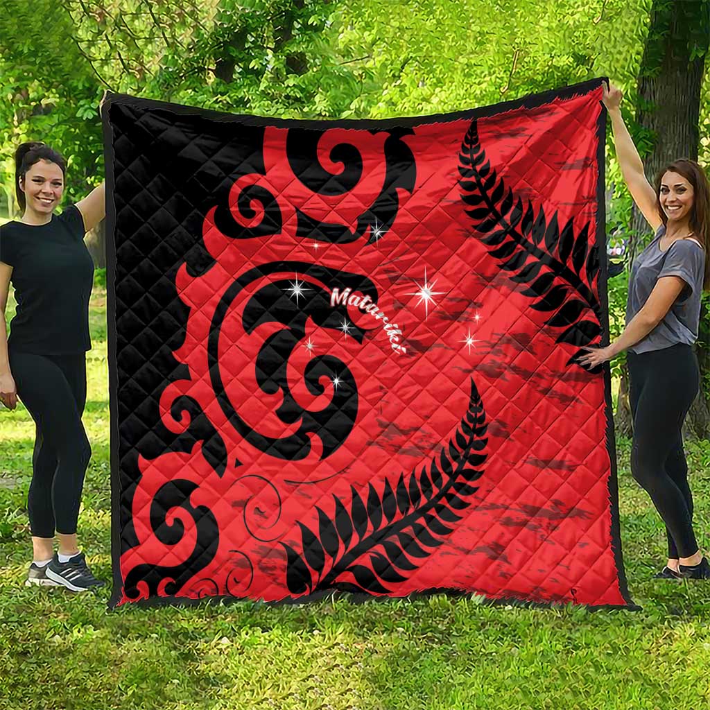 New Zealand Matariki Quilt Maori New Year Koru Pattern LT22 - Polynesian Pride