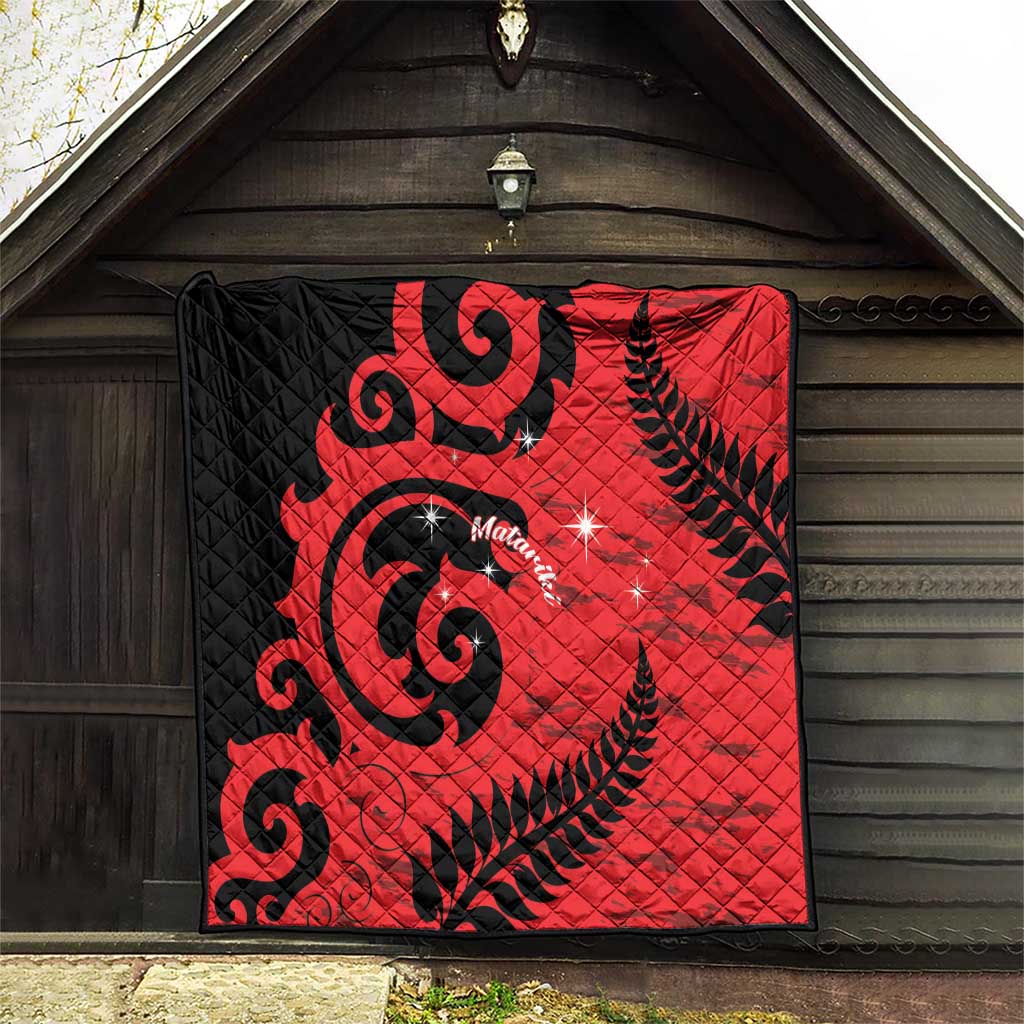 New Zealand Matariki Quilt Maori New Year Koru Pattern LT22 - Polynesian Pride