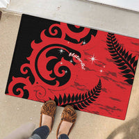 New Zealand Matariki Rubber Doormat Maori New Year Koru Pattern LT22 - Polynesian Pride