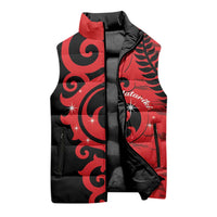 New Zealand Matariki Sleeveless Puffer Jacket Maori New Year Koru Pattern LT22 - Polynesian Pride
