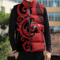 New Zealand Matariki Sleeveless Puffer Jacket Maori New Year Koru Pattern LT22 - Polynesian Pride