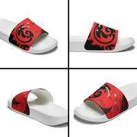 New Zealand Matariki Slide Sandals Maori New Year Koru Pattern LT22 - Polynesian Pride