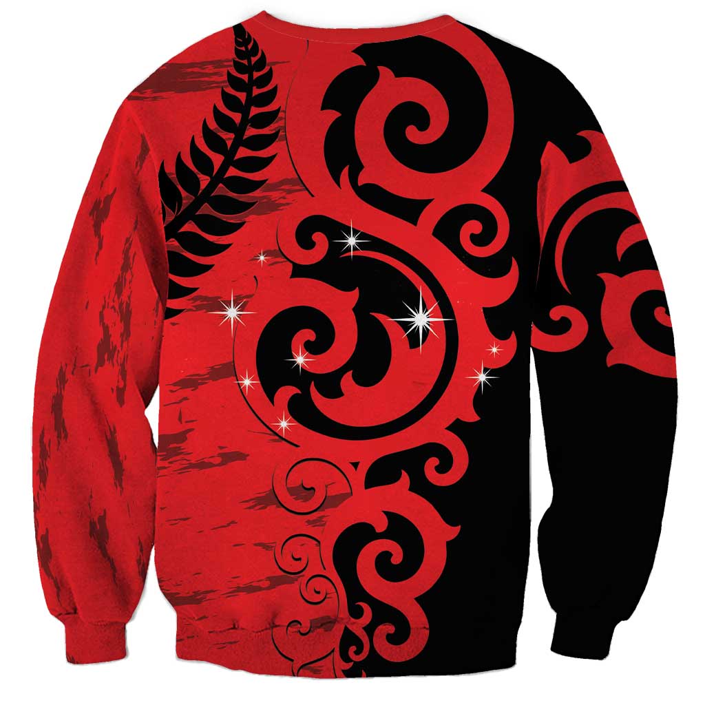 New Zealand Matariki Sweatshirt Maori New Year Koru Pattern LT22 - Polynesian Pride