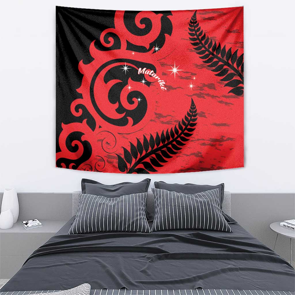 New Zealand Matariki Tapestry Maori New Year Koru Pattern LT22 - Polynesian Pride