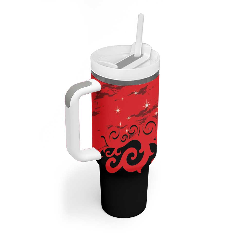 New Zealand Matariki Tumbler With Handle Maori New Year Koru Pattern LT22 - Polynesian Pride