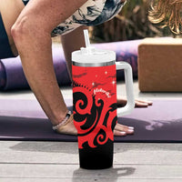 New Zealand Matariki Tumbler With Handle Maori New Year Koru Pattern LT22 - Polynesian Pride
