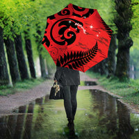 New Zealand Matariki Umbrella Maori New Year Koru Pattern LT22 - Polynesian Pride