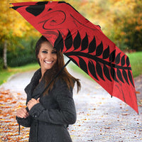 New Zealand Matariki Umbrella Maori New Year Koru Pattern LT22 - Polynesian Pride