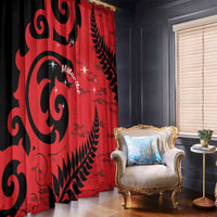 New Zealand Matariki Window Curtain Maori New Year Koru Pattern LT22 - Polynesian Pride