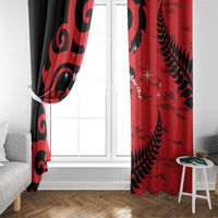 New Zealand Matariki Window Curtain Maori New Year Koru Pattern LT22 - Polynesian Pride